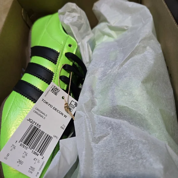 adidas Tokyo Decon Solar Green JQ2155 Sneakers Women's Size 9 NEW!💚 - Picture 10 of 11